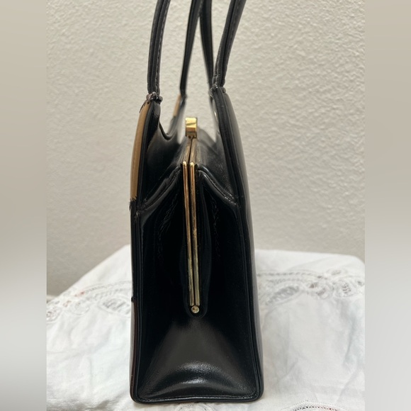 Vintage Multi-color, Patchwork, Top Handle Handbag - Picture 9 of 13